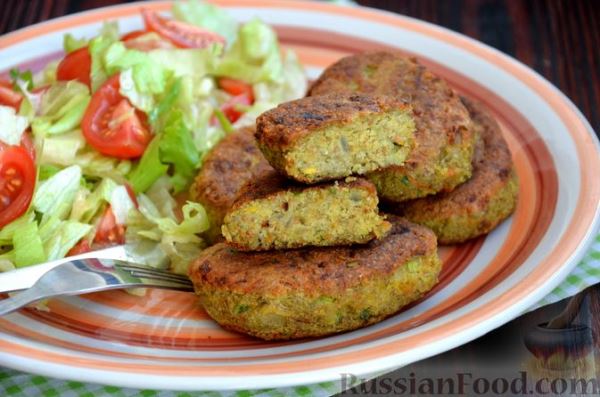 Постные котлеты из чечевицы и моркови