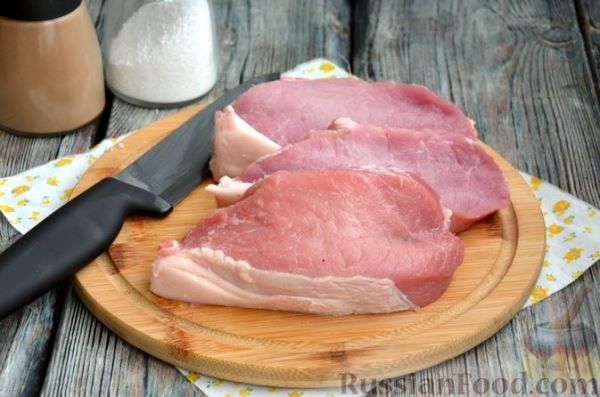 Шницель из свинины в хлебной панировке