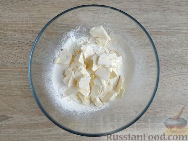 Печенье "Хворост" из творожного теста (в духовке)