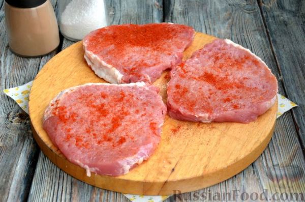 Шницель из свинины в хлебной панировке