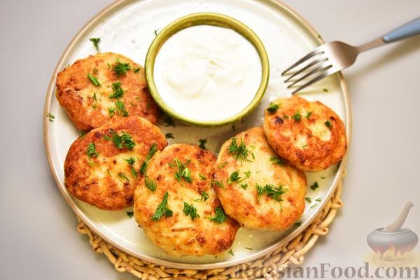 Котлетки из картофеля и куриного фарша