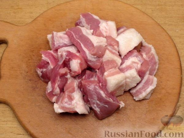 Паштет из свиной печени, подчерёвка и овощей, запечённый в духовке