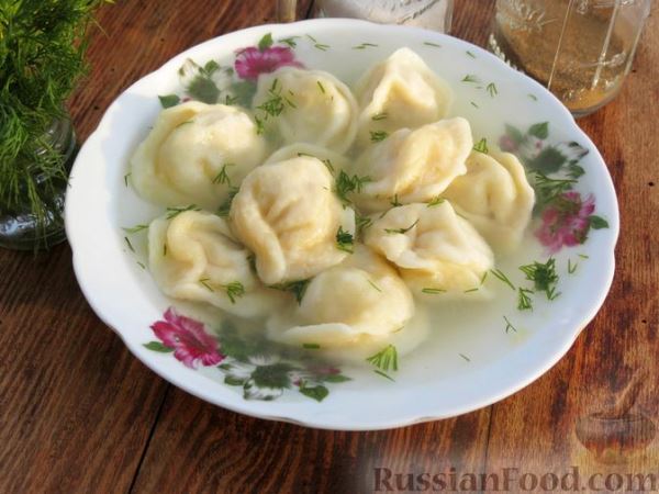 Пельмени со свино-говяжьим фаршем