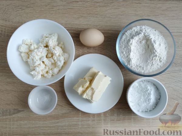 Печенье "Хворост" из творожного теста (в духовке)