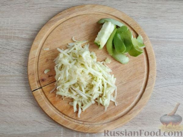 Овсяно-яблочные маффины на кефире, с мёдом