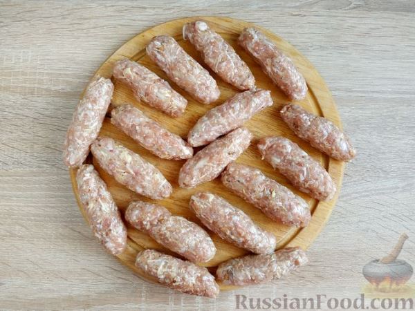 Котлеты "Пальчики" с сыром и грецкими орехами