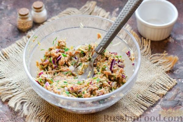 Котлеты из консервированного тунца с сыром и укропом