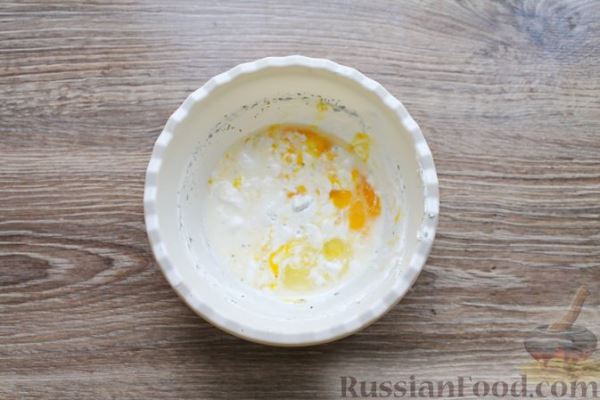 Треска, запечённая с картофелем, морковью и сыром