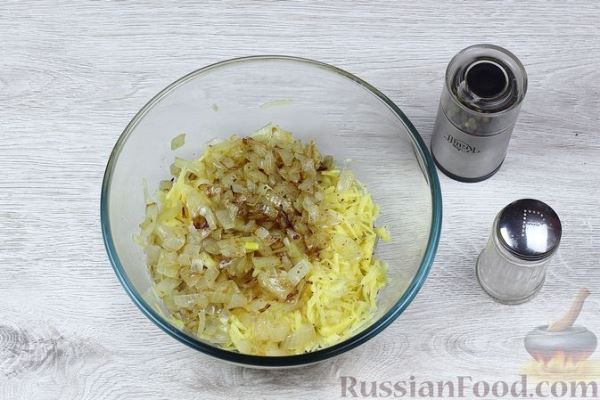 Двухслойная вертута с картошкой и луком