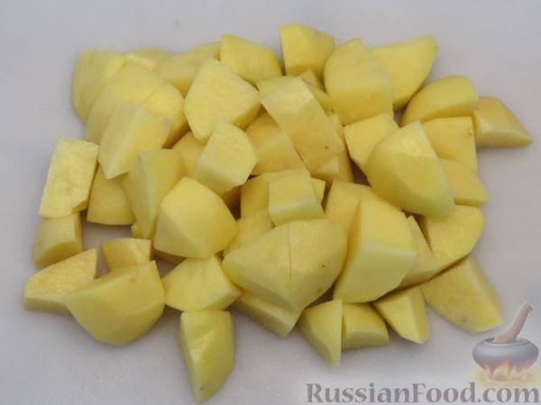 Картофельная запеканка с курицей, черемшой и сыром