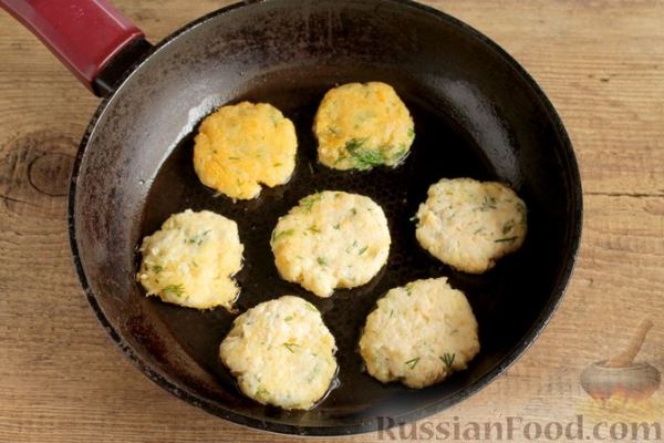 Постные драники из репы с укропом