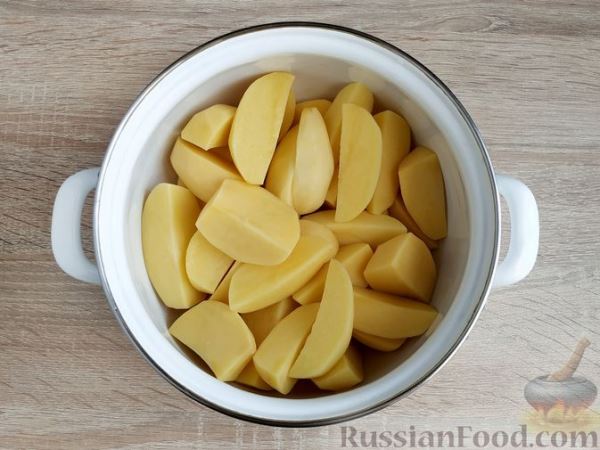 Картофельное пюре со сметаной