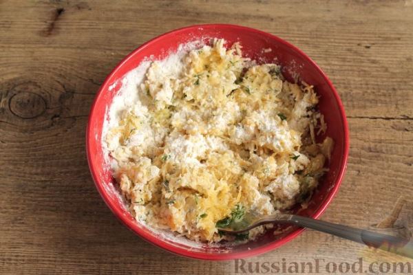 Постные драники из репы с укропом