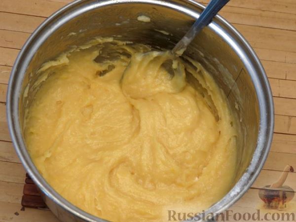 Профитроли с варёной сгущёнкой