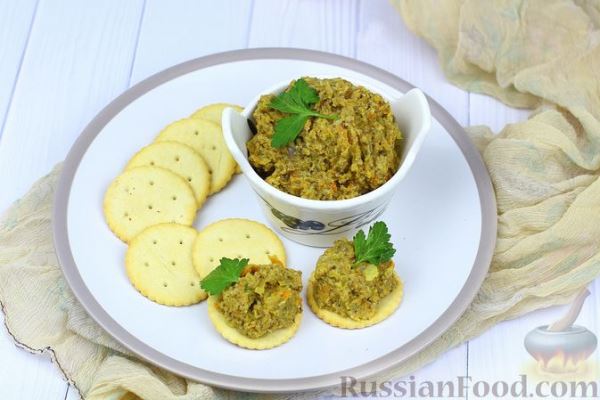 Икра из шампиньонов с морковью