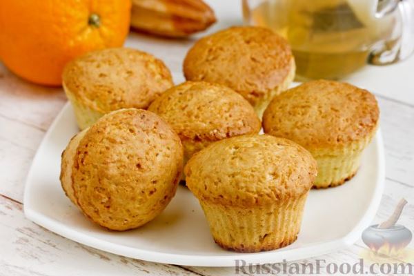 Постные апельсиновые кексы
