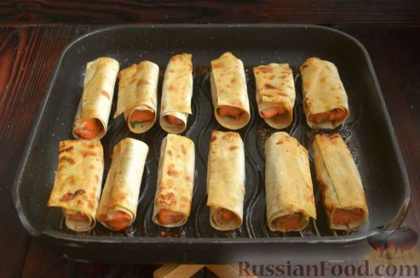 Форель, запечённая в лаваше
