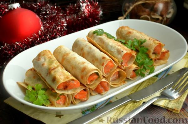 Форель, запечённая в лаваше