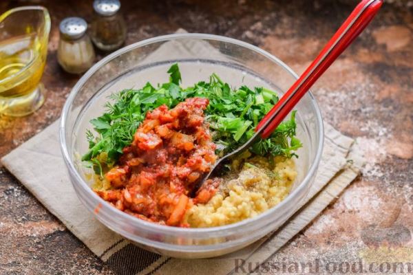 Постные котлеты из чечевицы и кускуса (мерджимекли кёфте)