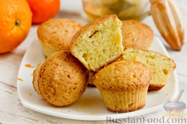 Постные апельсиновые кексы