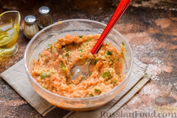 Постные котлеты из чечевицы и кускуса (мерджимекли кёфте)