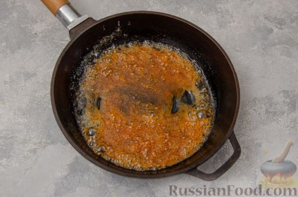 Блинчики с творогом в сливочной карамели