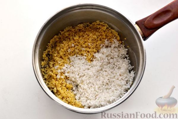 Рисово-пшённая каша на молоке