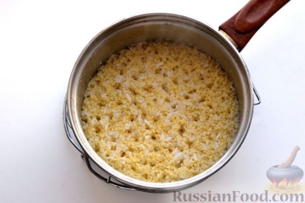 Рисово-пшённая каша на молоке