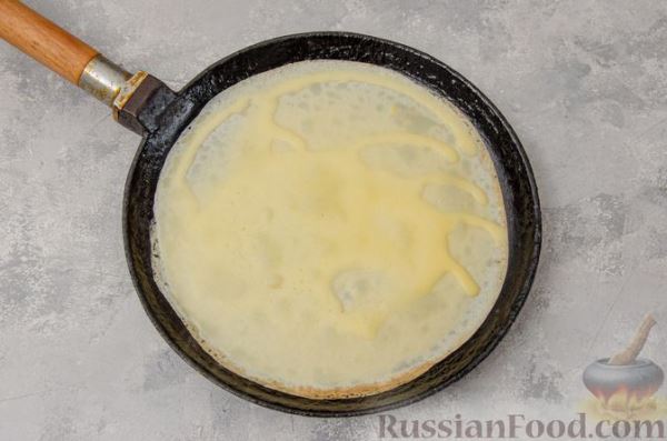 Блинчики с творогом в сливочной карамели