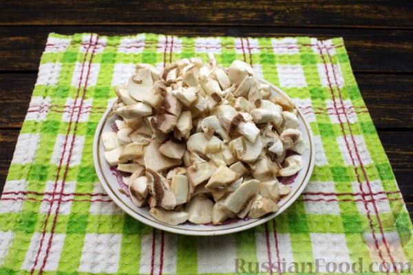 Суп-пюре из печени и шампиньонов