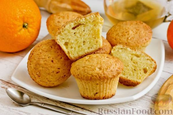 Постные апельсиновые кексы