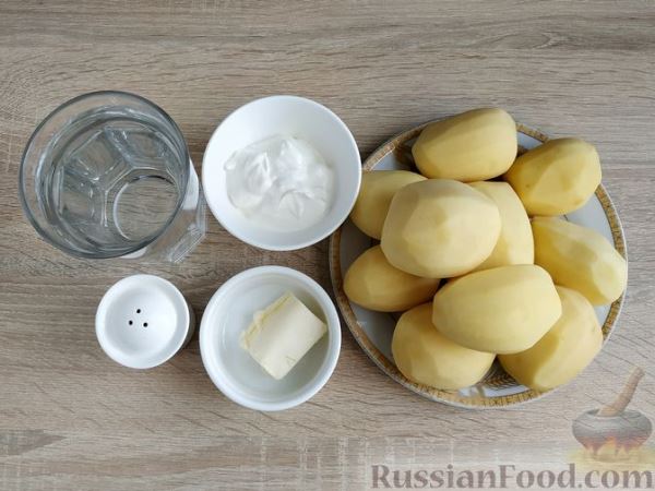Картофельное пюре со сметаной