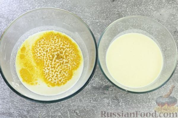Рулет из блинов с заварным кремом