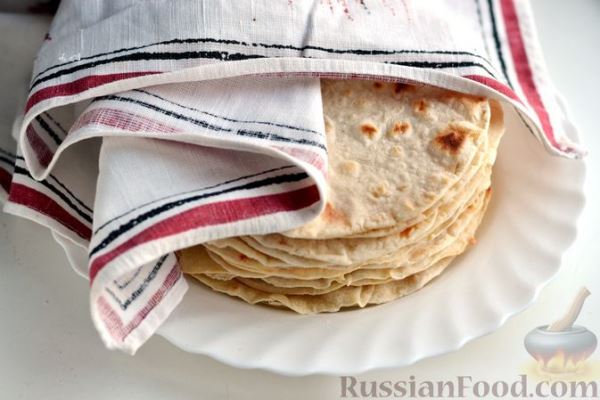 Тортильи из пшеничной муки