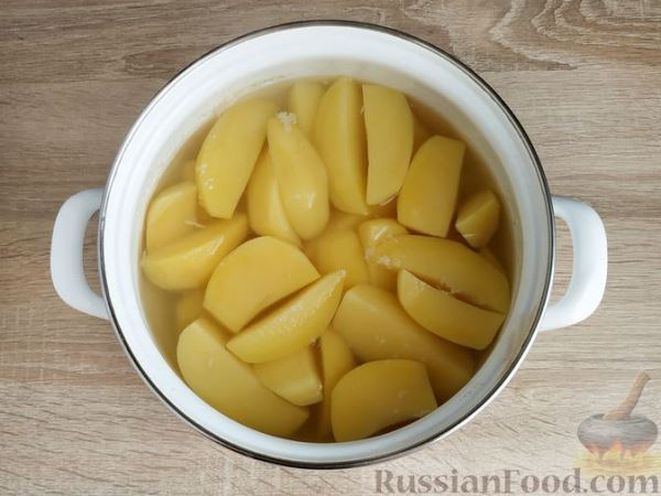 Картофельное пюре со сметаной