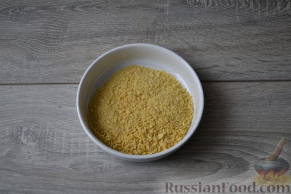 Крем-суп из кукурузы и капусты с картофельными крокетами