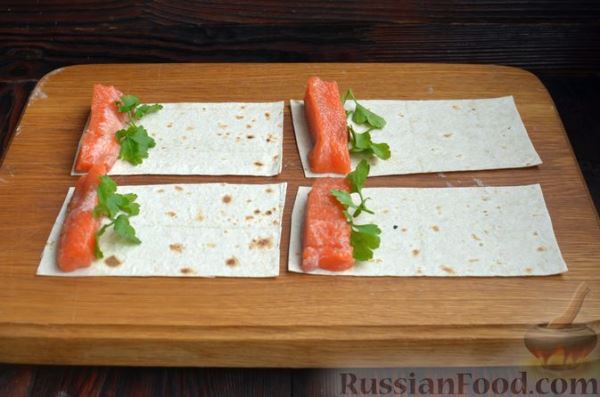 Форель, запечённая в лаваше