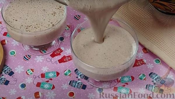 Шоколадный десерт из ряженки